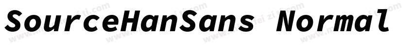 SourceHanSans Normal 83pv RKSJ H字体转换